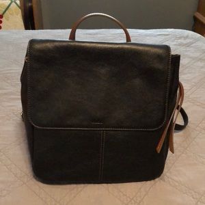 fossil claire backpack tan